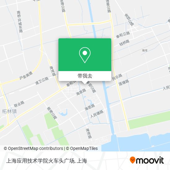 上海应用技术学院火车头广场地图
