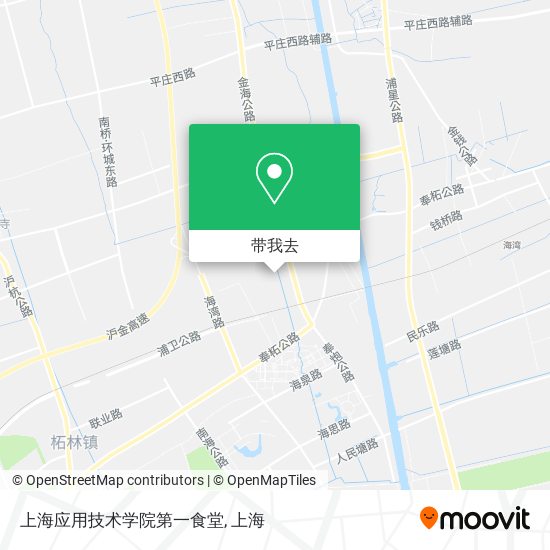 上海应用技术学院第一食堂地图