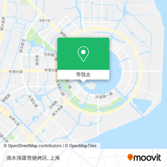 滴水湖露营烧烤区地图