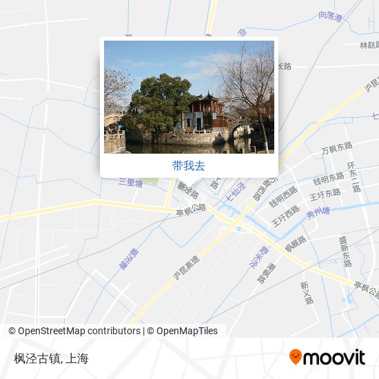 枫泾古镇地图