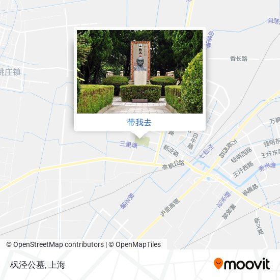 枫泾公墓地图