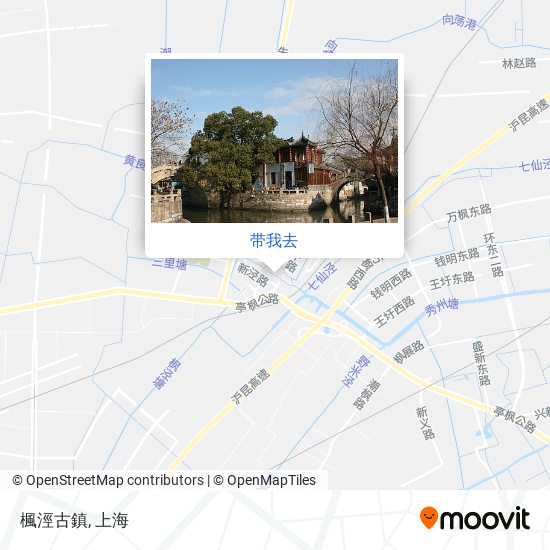 楓涇古鎮地图