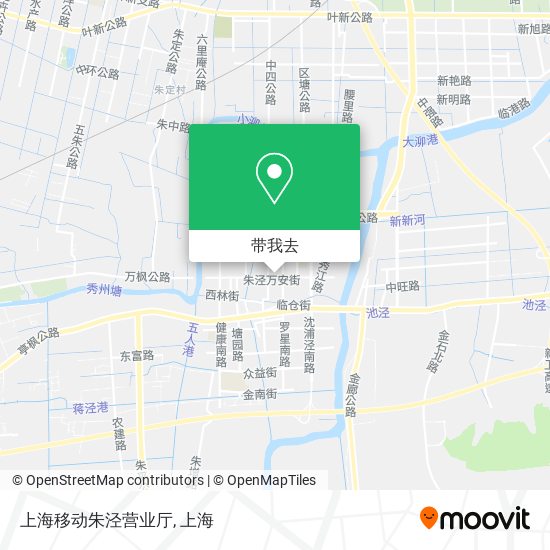 上海移动朱泾营业厅地图