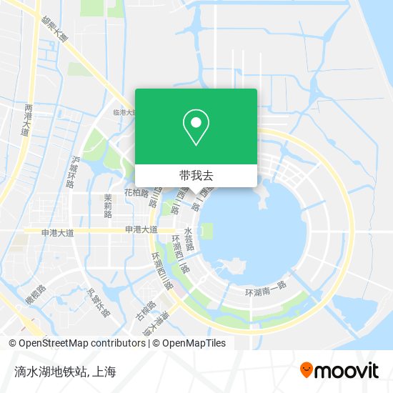 滴水湖地铁站地图
