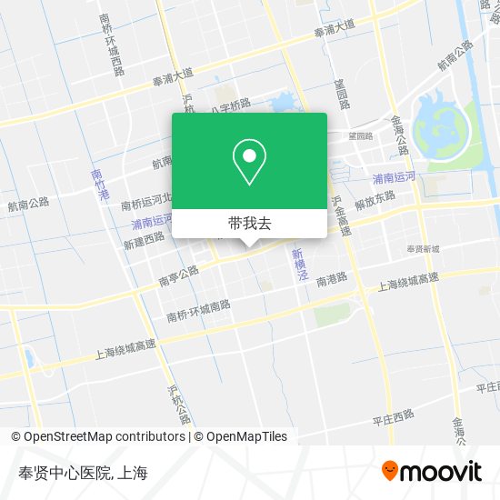 奉贤中心医院地图