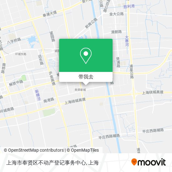 上海市奉贤区不动产登记事务中心地图