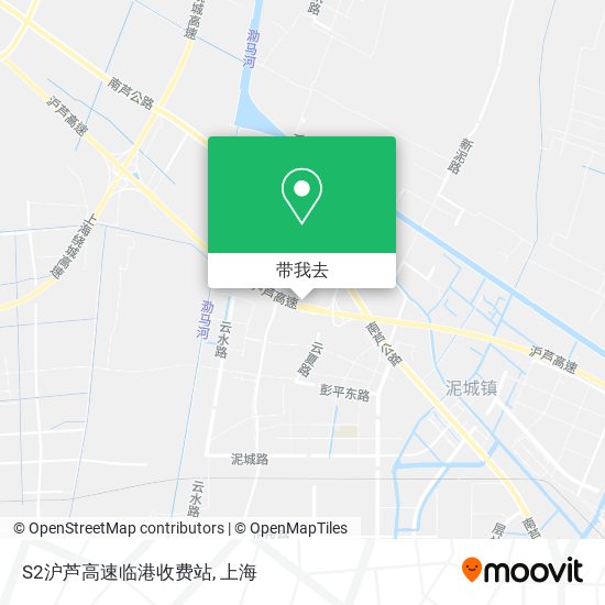 S2沪芦高速临港收费站地图