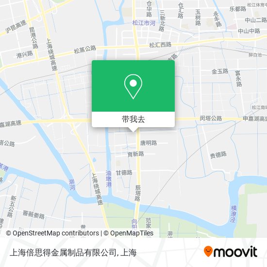上海倍思得金属制品有限公司地图