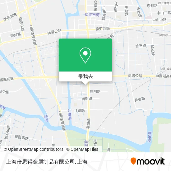 上海倍思得金属制品有限公司地图