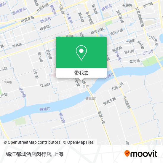 锦江都城酒店闵行店地图