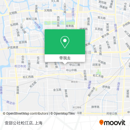 壹甜公社松江店地图