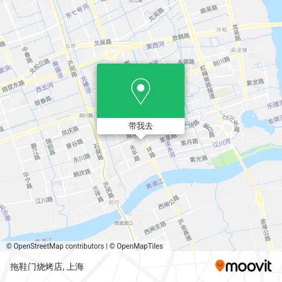 拖鞋门烧烤店地图