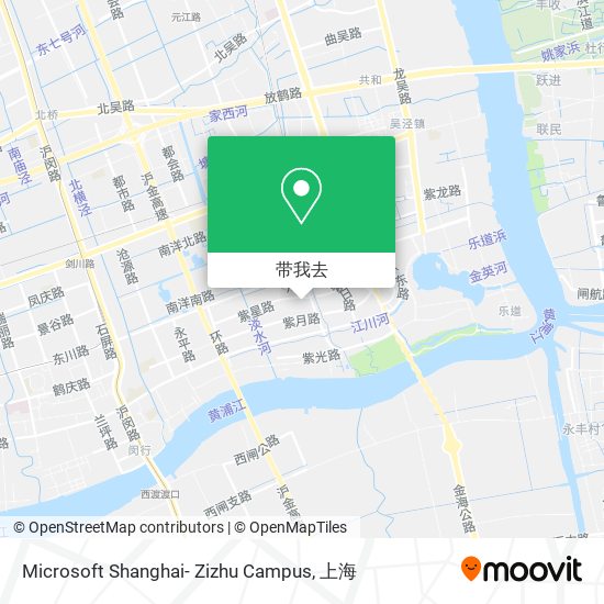 Microsoft Shanghai- Zizhu Campus地图