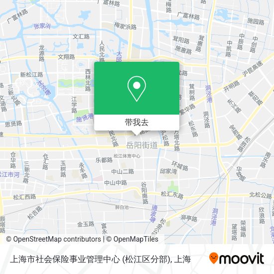 上海市社会保险事业管理中心 (松江区分部)地图