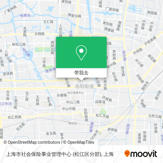 上海市社会保险事业管理中心 (松江区分部)地图
