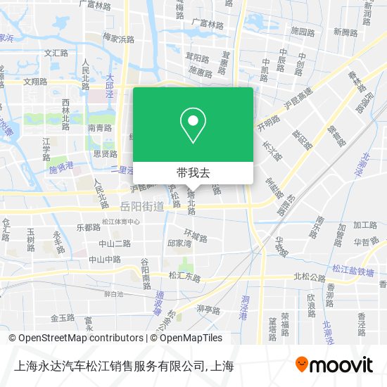 上海永达汽车松江销售服务有限公司地图