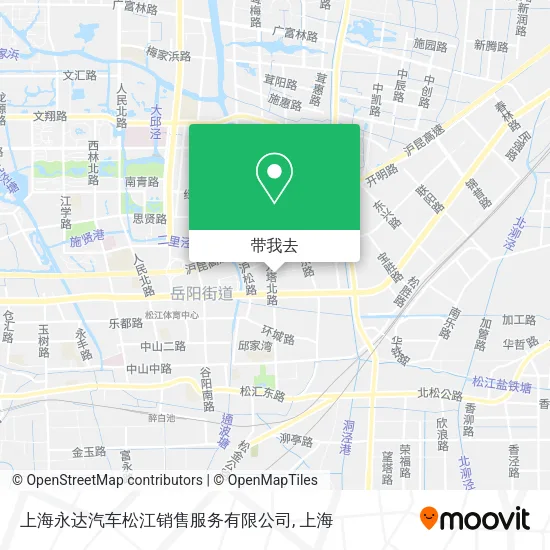 上海永达汽车松江销售服务有限公司地图