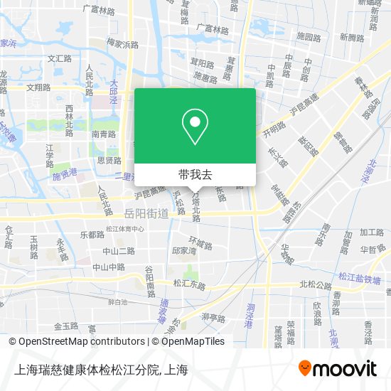 上海瑞慈健康体检松江分院地图