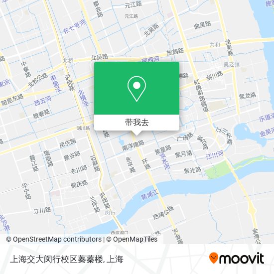 上海交大闵行校区蓁蓁楼地图