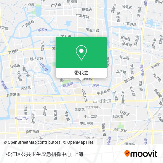 松江区公共卫生应急指挥中心地图