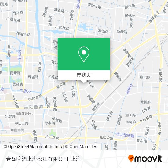 青岛啤酒上海松江有限公司地图