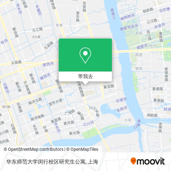 华东师范大学闵行校区研究生公寓地图