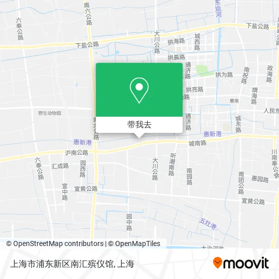 上海市浦东新区南汇殡仪馆地图