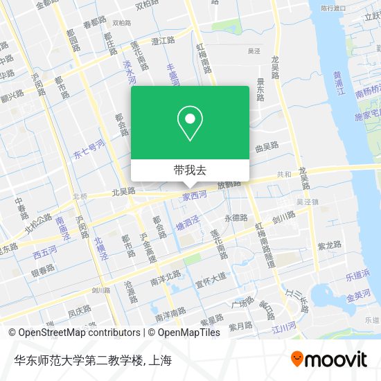 华东师范大学第二教学楼地图