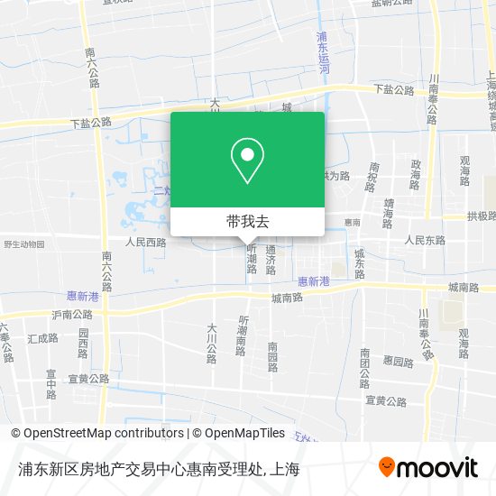 浦东新区房地产交易中心惠南受理处地图