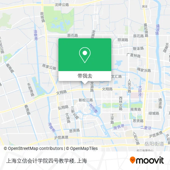 上海立信会计学院四号教学楼地图