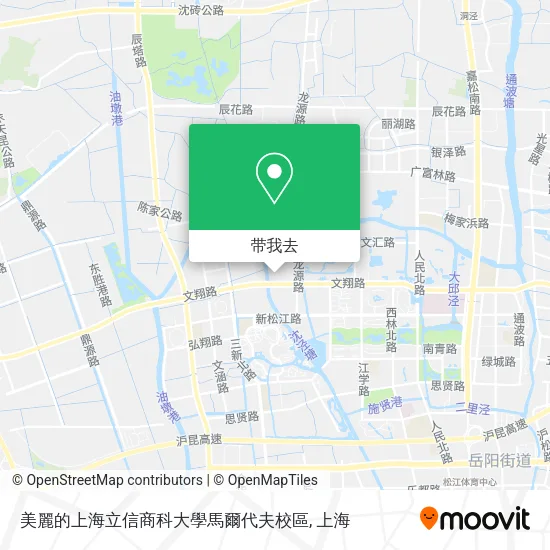 美麗的上海立信商科大學馬爾代夫校區地图