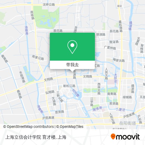 上海立信会计学院 育才楼地图