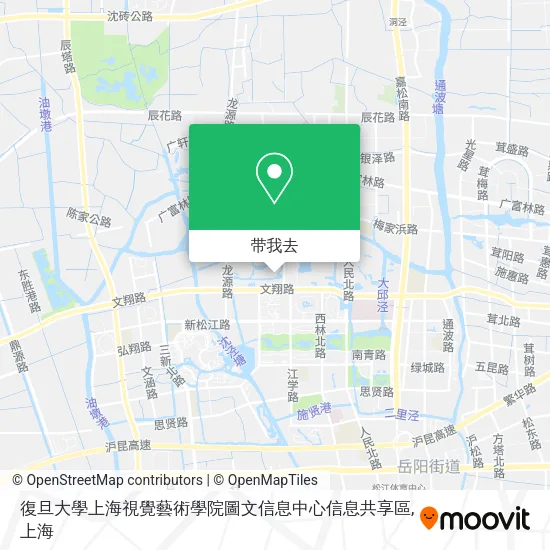 復旦大學上海視覺藝術學院圖文信息中心信息共享區地图