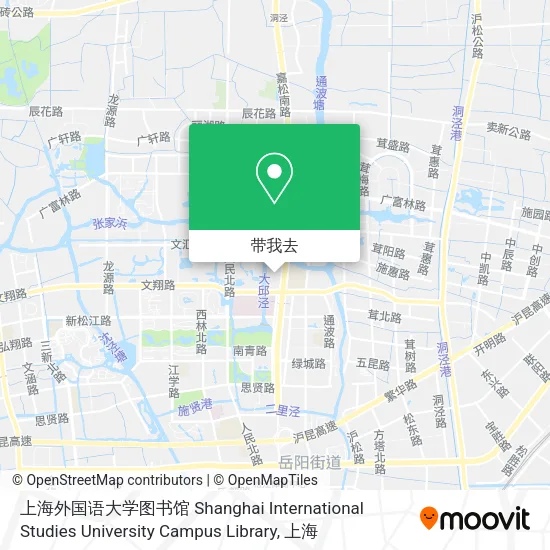 上海外国语大学图书馆  Shanghai International Studies University Campus Library地图