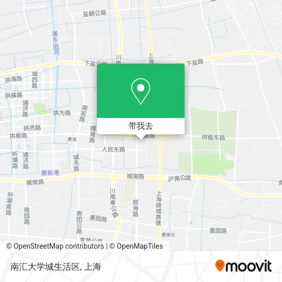 南汇大学城生活区地图