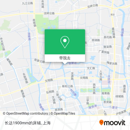 长达1900mm的床铺地图