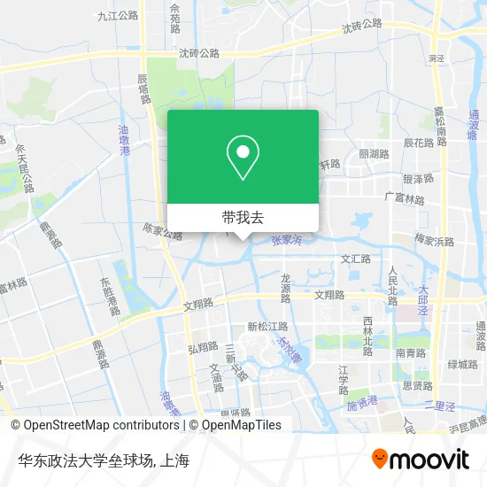 华东政法大学垒球场地图