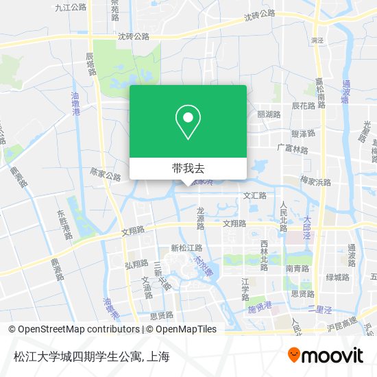 松江大学城四期学生公寓地图