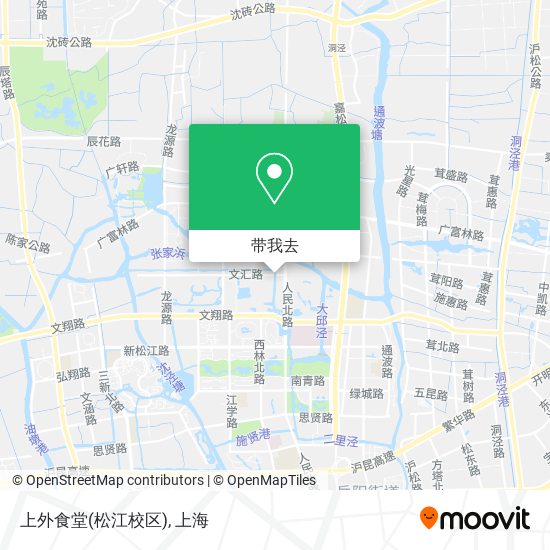 上外食堂(松江校区)地图