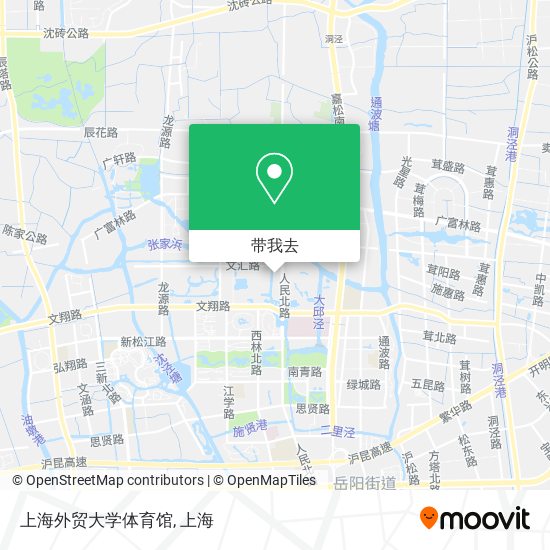 上海外贸大学体育馆地图