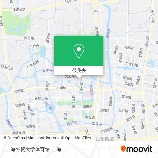 上海外贸大学体育馆地图