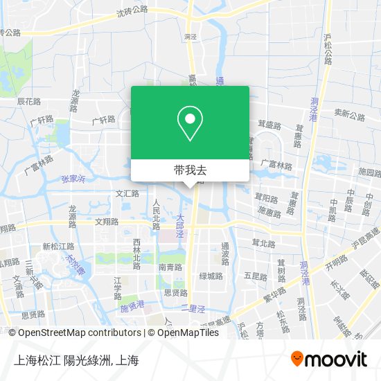 上海松江 陽光綠洲地图