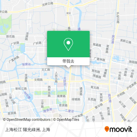 上海松江 陽光綠洲地图
