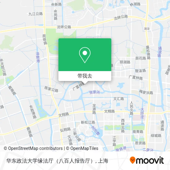 华东政法大学缘法厅（八百人报告厅）地图