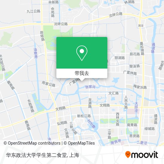 华东政法大学学生第二食堂地图