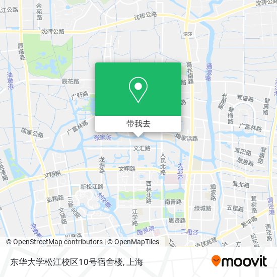 东华大学松江校区10号宿舍楼地图