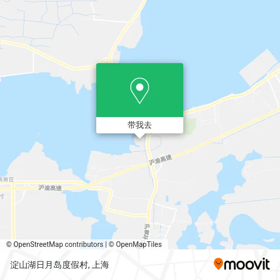 淀山湖日月岛度假村地图