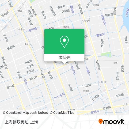 上海德辰奥迪地图