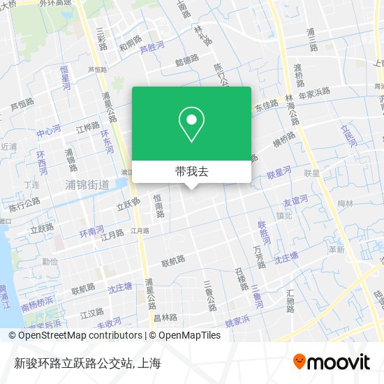 新骏环路立跃路公交站地图