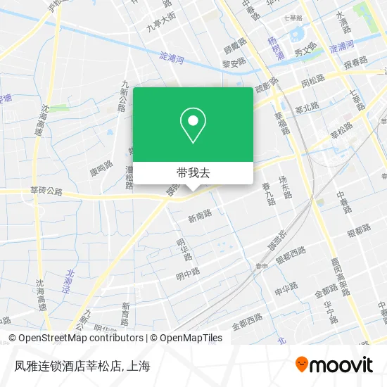 凤雅连锁酒店莘松店地图
